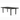 Trinidad 84" Rectangle Slat Umbrella Table
